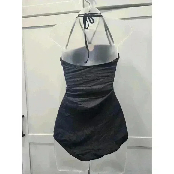 Michael Kors Women's One Piece Swimsuit High Neck Swim Bathing Suit Size 12 - Picture 3 of 5